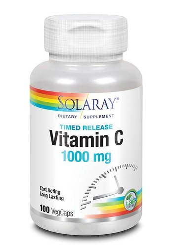 Solaray Vitamine C 1000 mg TR (100 Vegetarische capsules)