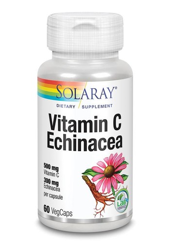 Solaray Vitamine C & Echinacea (60 Vegetarische capsules)