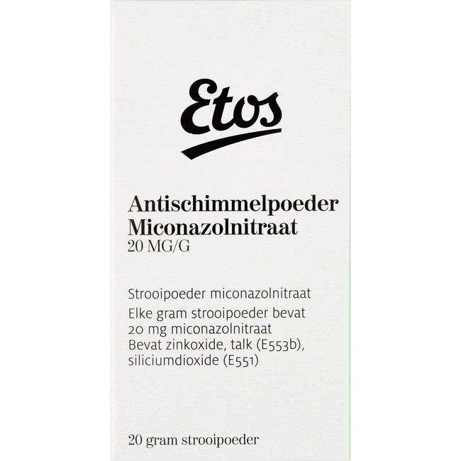 klep loyaliteit vergeven Etos Antischimmelpoeder Miconazolnitraat 20 mg/g