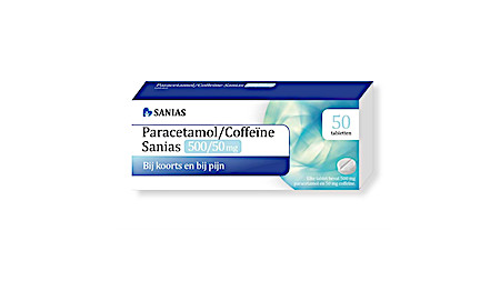 Sanias Paracetamol coffeine 500/50mg (50 Tabletten)