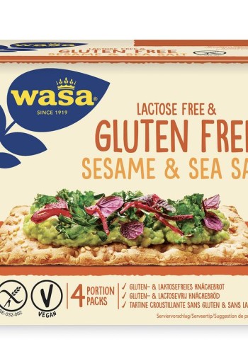Wasa Knackebrod met sesam en zeezout glutenvrij (240 Gram)