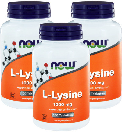 Now L-lysine 1000 Mg Trio 3x 100tab