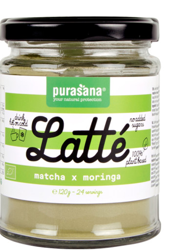 Purasana Latte matcha moringa vegan bio (120 Gram)