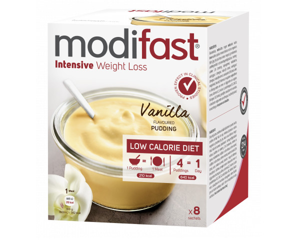 Modifast Intensive Pudding Vanille 8 zakjes - 8 maaltijden