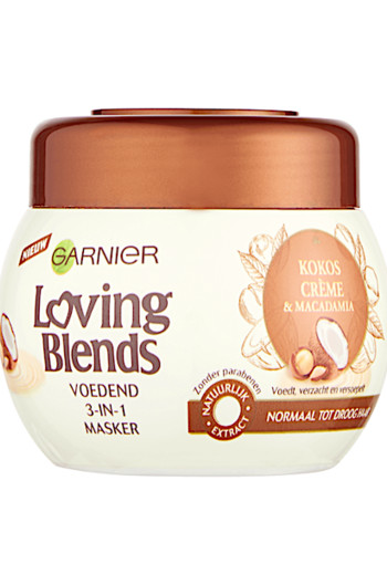 Garnier Loving Blends Kokoscrème & Macadamia Voedend 3-in-1 Masker