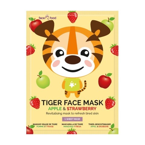 Montagne Tiger sheet face mask apple & strawberry (1 Stuks)