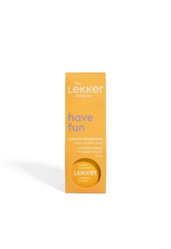 Lekker Company Deodorant mandarijn & citroen (30 Gram)