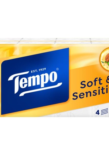 Tempo Soft & sensitive parfumvrij (9 Stuks)