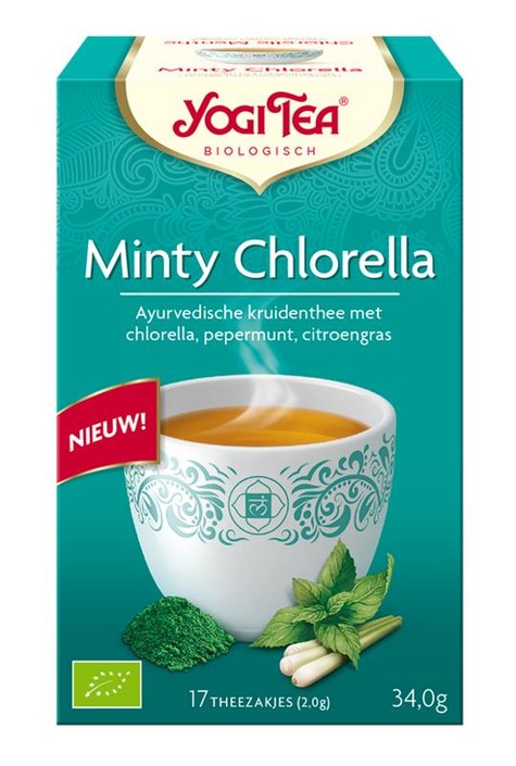 Yogi Tea Minty chlorella bio (17 Zakjes)
