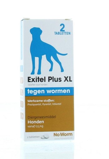 Exil No worm hond large (2 Tabletten)