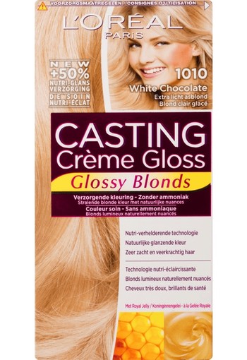 L'Oréal Paris Casting Crème Gloss Verzorgende Haarkleuring 1010 White Chocolate 160 ml