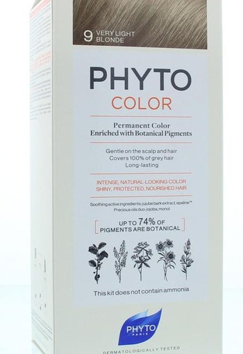 Phyto Paris Phytocolor blond tres clair 9 (1 Stuks)