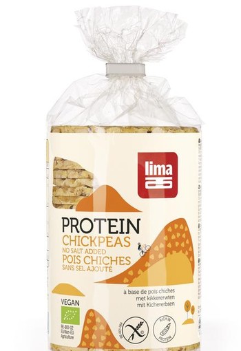 Lima Wafels kikkererwt proteine bio (100 Gram)