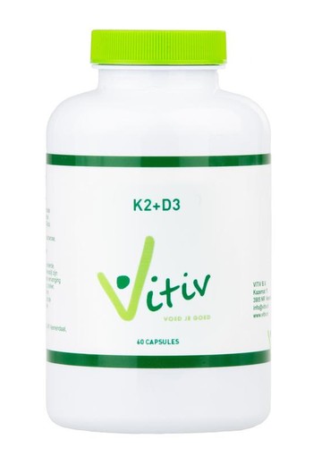 Vitiv Vitamine K2 (MK7) + D3 (60 Capsules)