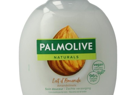 Palmolive Vloeibare zeep melk & amandel navulling (300 Milliliter)
