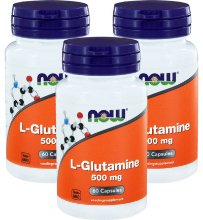 Now L-glutamine 500 Mg Trio 3x 60cap