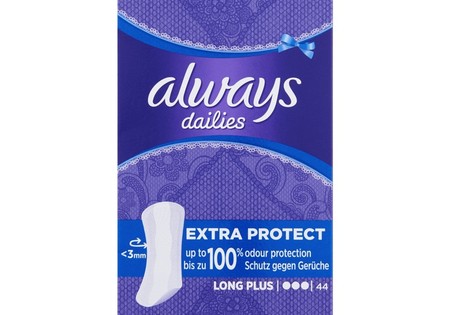 Always Dailies Extra Protect Inlegkruisjes Long Plus 44 stuks