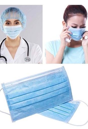 Mondkapjes | Mondmaskers 3 laags met certificate -Chirurgische mondmaskers - 200 stuks