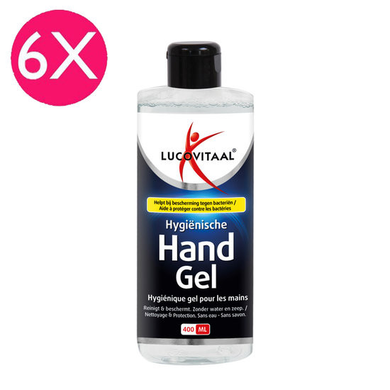 6 x Desinfecterende Handgel 400ml