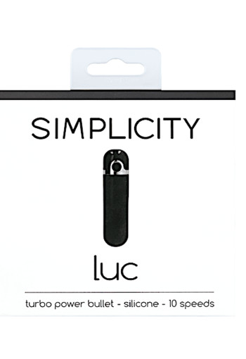 Simplicity LUC Oplaadbare Power Bullet Vibrator Zwart