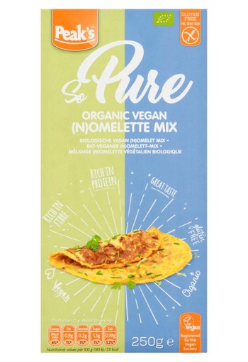 Peak's So pure omelette mix glutenvrij bio (250 Gram)