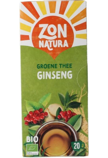 Zonnatura Green tea ginseng bio (20 Zakjes)