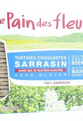 Pain Des Fleurs Boekweitcrackers zonder zout bio (300 Gram)