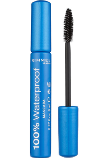 Rimmel London 100% Waterproof Mascara - 001 Black