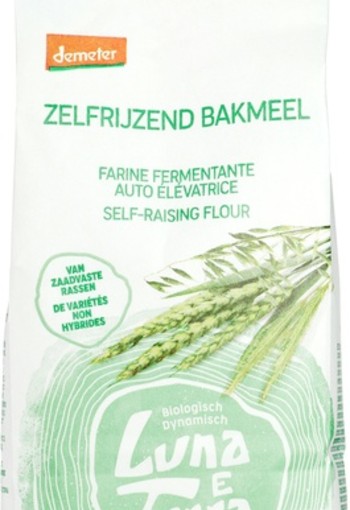 Luna E Terra Zelfrijzend bakmeel demeter bio (500 Gram)