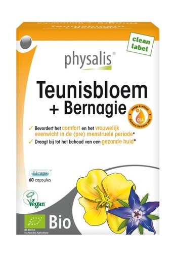 Physalis Teunisbloem & bernagie bio (60 Capsules)